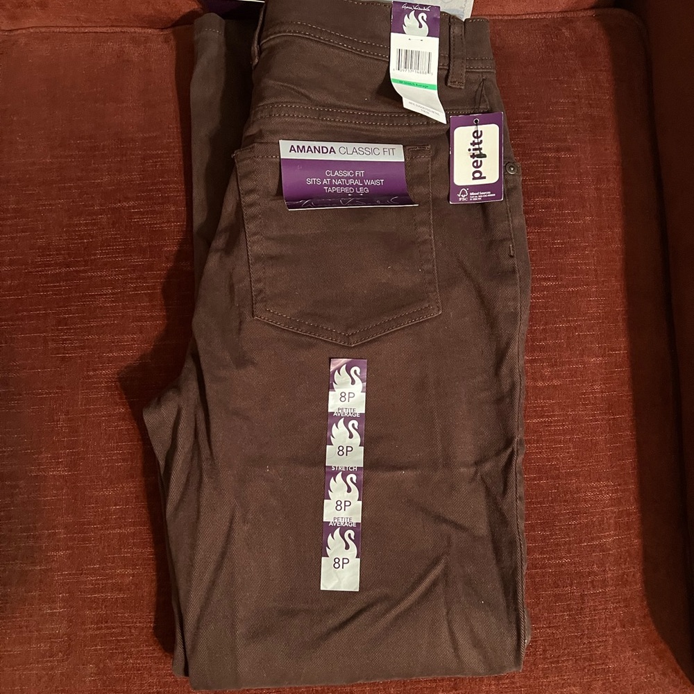 Gloria Vanderbilt Amanda jeans size 8 petite average